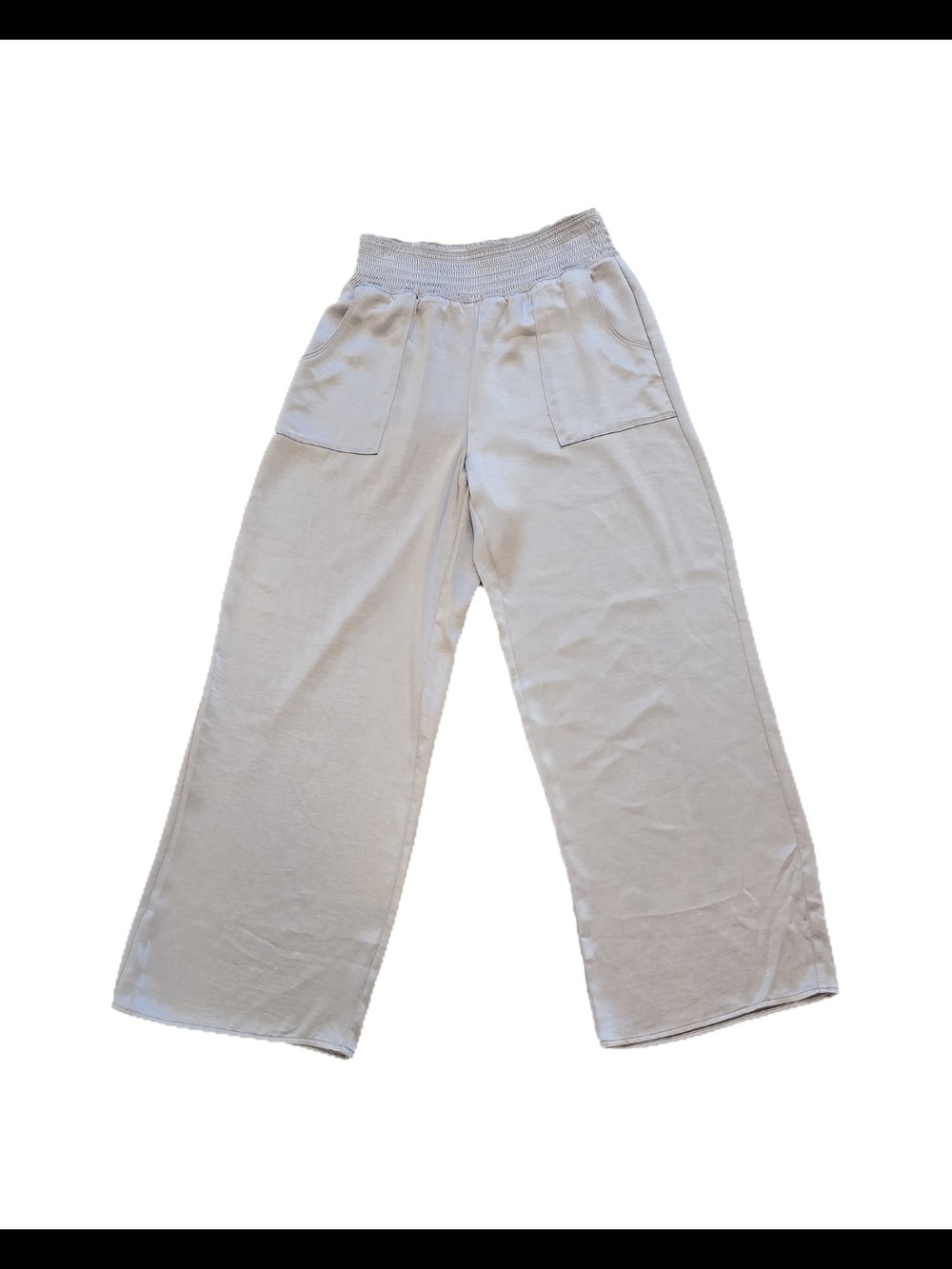Simply Vera Vera Wang Neutral Wide-Leg Smocked Waist Pants